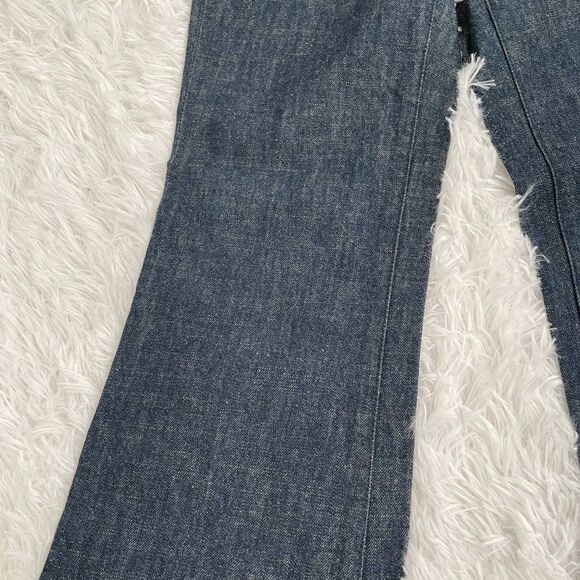 Yves Saint Laurent Flare Denim Jeans in Dark Blue - Picture 11 of 12